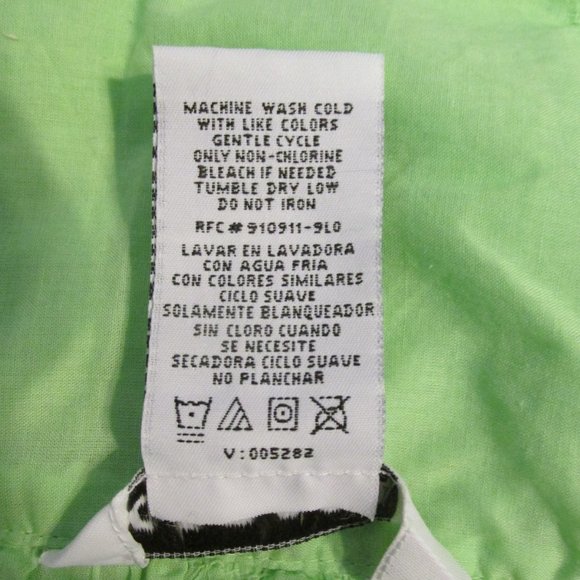 GEORGE WOMEN'S SIZE 10 SKIRT LIME GREEN W/ TURQUOISE EMBROIDERY FEMININE NWT - Picture 10 of 11